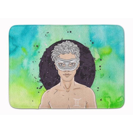 Carolines Treasures Gemini Zodiac Sign Machine Washable Memory Foam Mat BB7319RUG
